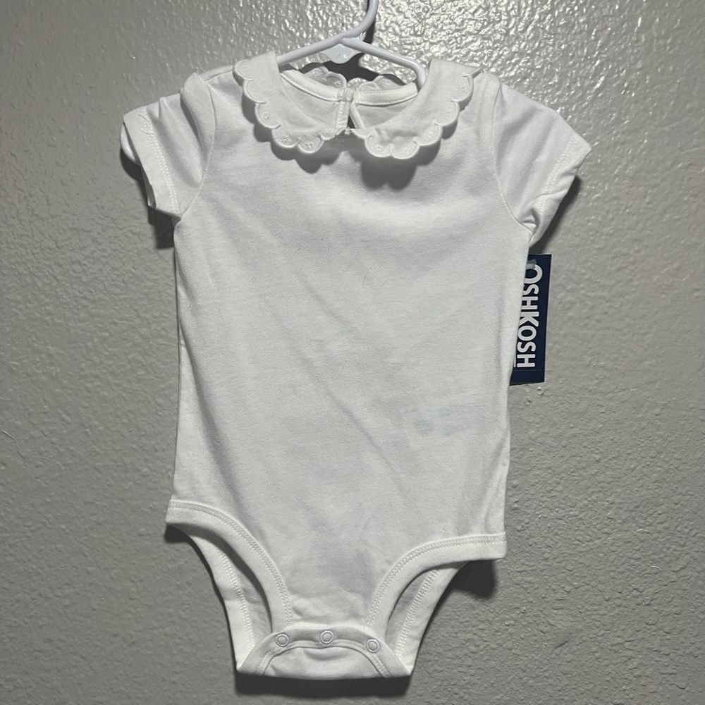 OshKosh B'gosh Scalloped White Bodysuit